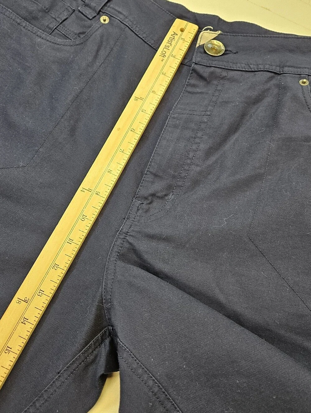 A. Tiziano Deep Navy Blue Pants Size 38 Men's 100% Cotton